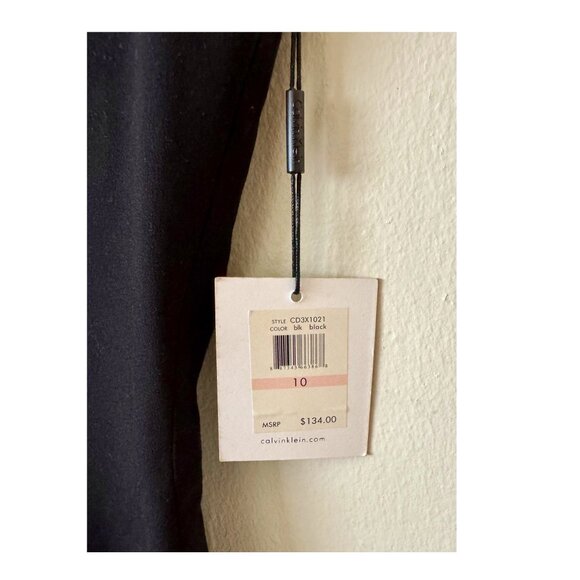 CALVIN KLEIN NWT Women's Black Sleeveless Dress - Size 10 - Picture 3 of 8